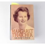 MARGARET THATCHER; 'The Path to Power', a single volume bearing the signatures of both Margaret