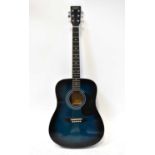 HUDSON; a six-string acoustic guitar bearing label inscribed 'Model NO. HD/BBS', length 103cm.