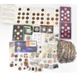 Various mixed coins to include UK pre-decimal and foreign examples, also various coin packs
