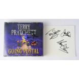 TERRY PRATCHETT; a double CD 'Going Postal', bearing his signature to the cover.