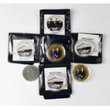 WESTMINSTER MINT; four silver dollar commemorative coins for RMS Titanic, each with certificate, a