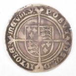 An Edward VI hammered silver shilling, mint mark MMY, possibly for Southwark 1551.Condition