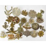 Twenty-three various military cap badges (23).