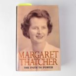 MARGARET THATCHER; 'The Path to Power', a single volume bearing the signatures of both Margaret