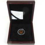 WESTMINSTER MINT; an Elizabeth II Diamond Jubilee proof quarter sovereign, 2012, encapsulated,