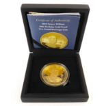 HATTONS OF LONDON; a '2022 Prince William 40th Birthday Gold Proof £5 Sovereign Coin', 22ct,