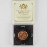 An Elizabeth II full sovereign 2016, George and Dragon, proof, encapsulated, with certificate of