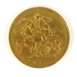 A Victorian sovereign 1888, George and Dragon, Sydney Mint.