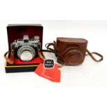 KODAK; a Medalist II medium format film camera with leather case and original box.