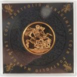 An Elizabeth II proof full sovereign 2014, George and Dragon, encapsulated, with certificate of