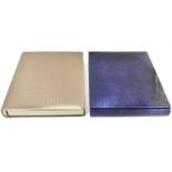 ACERBONI, ITALY; two large collectors' photograph albums, each with an artistic panelled leather-