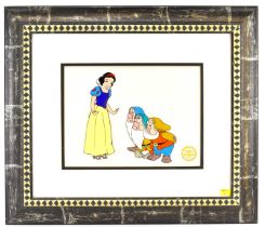 WALT DISNEY; an animation Sericell (serigraph), titled 'Snow White', limited edition of 9,500,