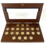 THE ROYAL MINT; 'The Royal Sovereign Collection' comprising twenty-one bullion sovereigns struck