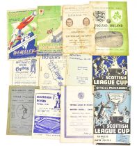 Twelve vintage English football programmes, mostly late 1940s, comprising 'Blackpool v Tottenham