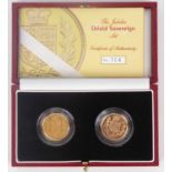 ROYAL MINT; 'The Jubilee Shield Sovereign Set', comprising a Victorian 1872 sovereign, shield