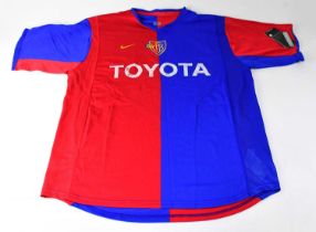 FC BASEL; a multi-signed football shirt. Condition Report: - We have not authenticated these