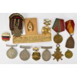 Various British, European and other military medals and badges, some possibly reproduction, to
