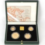 ROYAL MINT; 'The 2000 United Kingdom Gold Proof Four-Coin Sovereign Collection', comprising £5 (39.