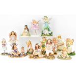 THE LEONARDO COLLECTION; fourteen various painted resin limited edition fairy figures, to include '