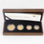 ROYAL MINT; '2008 United Kingdom Gold Proof Sovereign Collection', comprising £5, double