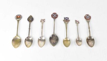 Seven shipping line commemorative souvenir spoons for Royal Mail; Highland Brigade, Highland