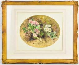 WILLIAM HENRY HUNT, OWS (1790-1864); watercolour on paper, freshly picked garden flowers resting