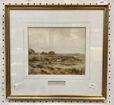 DAVID A. BAXTER (19th/early 20th century); watercolour 'Ansdell Near Blackpool', rural landscape