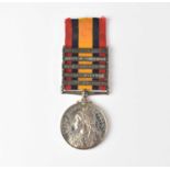 A Victorian South Africa medal inscribed '3274 Pte. E. Neale 1st Connaught Rang.' with five bars for