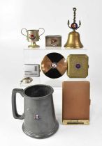 Various shipping line commemorative souvenir items for Bibby; Herefordshire twin-handled cup,