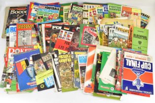 A quantity of various English and World Cup football programmes, to include Blackburn, Nottingham