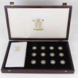 ROYAL MINT; 'The Precious Fine Gold Collection', comprising twenty-four gold £2 coins each