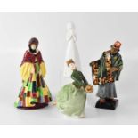 ROYAL DOULTON; four figures comprising HN564 'The Parson's Daughter', HN1464 'The Carpet Seller',