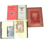 Various WWII German military ephemera, to include military personnel booklets, ID/information cards,