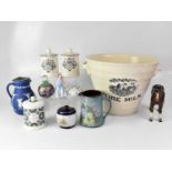 A small mixed lot of ceramics and glass to include Royal Doulton HN2109 'Wendy', three Fortnum and