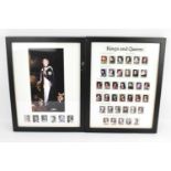 ROYAL MAIL; two framed stamp montages, one titled 'Kings and Queens from The House of Lancaster