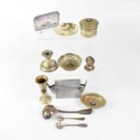 A mixed lot of shipping line commemorative souvenir items to include a soup ladle, menu holder, dish
