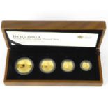 THE ROYAL MINT; 'The 2008 UK Britannia Four-Coin Gold Proof Set', comprising £100, £50, £25 and £10,