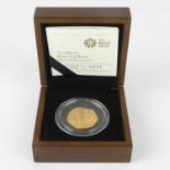 THE ROYAL MINT; 'The 2009 UK Kew Gardens 50p Gold Proof Coin', no.530/1000, encapsulated, with