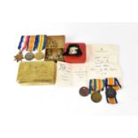 A group of WWI medals comprising Victory Medal, Great War Medal and 1914-15 Star, awarded to 2383