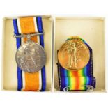 A pair of WWI medals awarded to Pte. G. Ormerod A.S.C. M2-194903 (2).
