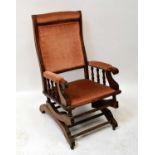 An early 20th century American rocking chair.