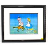 WALT DISNEY; an animation Sericell (serigraph), titled 'Alice in Wonderland', limited edition of 9,