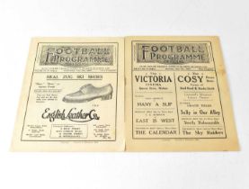 EVERTON/LIVERPOOL FOOTBALL CLUBS; two early football programmes, May 3rd 1933 and May 7th 1932, 'The