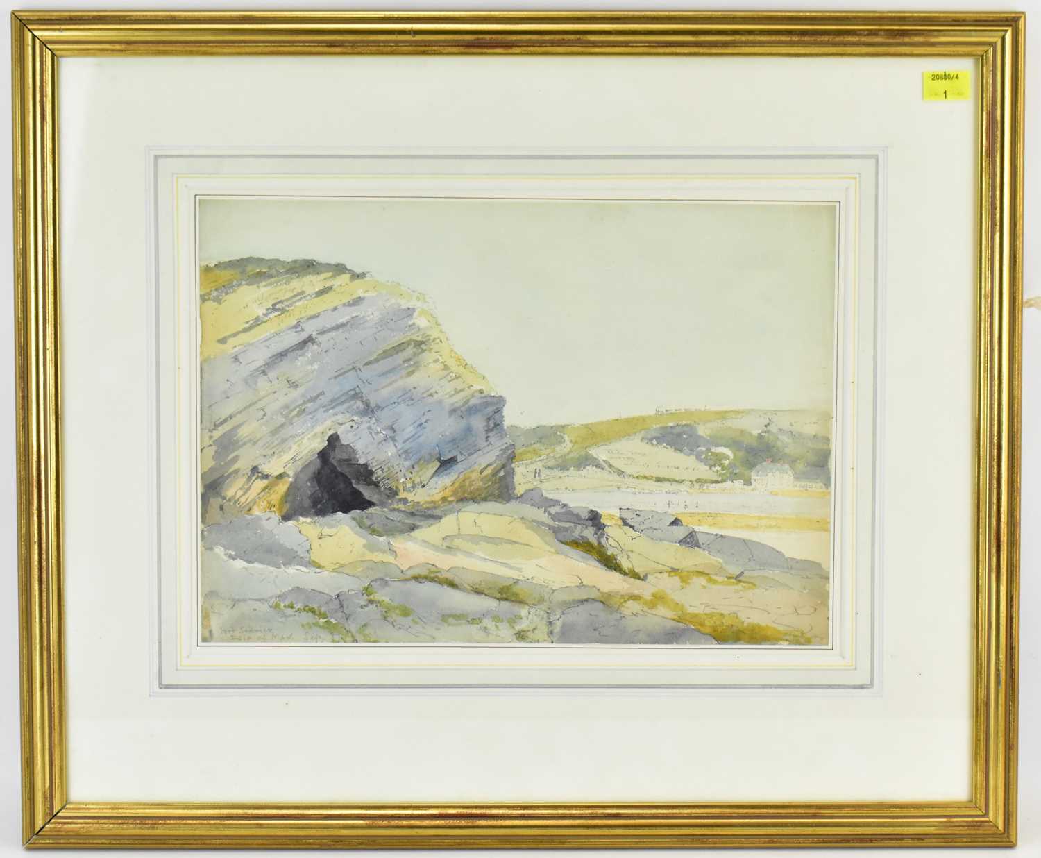 SCHOOL OF WILLIAM CALLOW; watercolour, 'Port Sodrick, Isle of Man', unsigned, titled lower left,