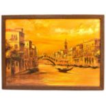 GERARDO ESPOSITO (FELIX) (exhibits St Marco's Square, Venice); oil on canvas, scene depicting