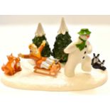 COALPORT; a The Snowman 'Winter Fun' figure group from the 'Coalport Characters' range 2005 (