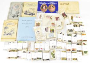 A quantity of cigarette card packs, all collated, banded and numbered, together with various trade