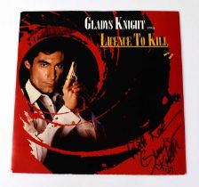 GLADYS KNIGHT; 'Licence to Kill' single, signed to front cover. Condition Report: - We have not
