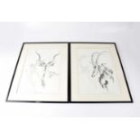 CLIVE WALKER; a pair of signed limited edition prints, South Africa 1936 verso, both No. 798/975,