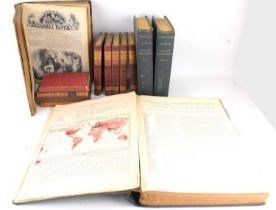 A quantity of books to include 'The Citizen's Atlas of the World' by Bartholomew, 'Tennyson, A